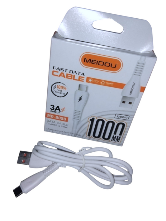 CABLE MEIDU CHARGE ET DATA TYPE C MIN 5 PCS