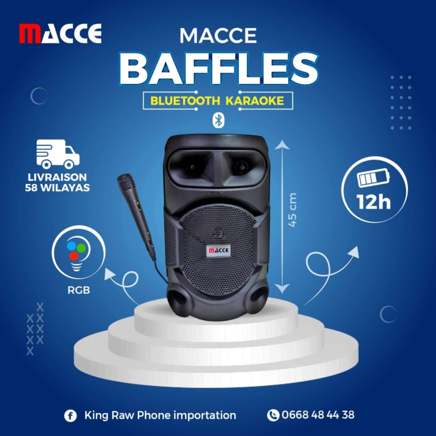 pack spécial  1   grand baffle Ampli Bluetooth et 12 cadeaux 🎁